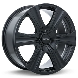 RTX Wheels – Aspen – Black – 18″x8″ 25mm – All weather Wheels – 081775